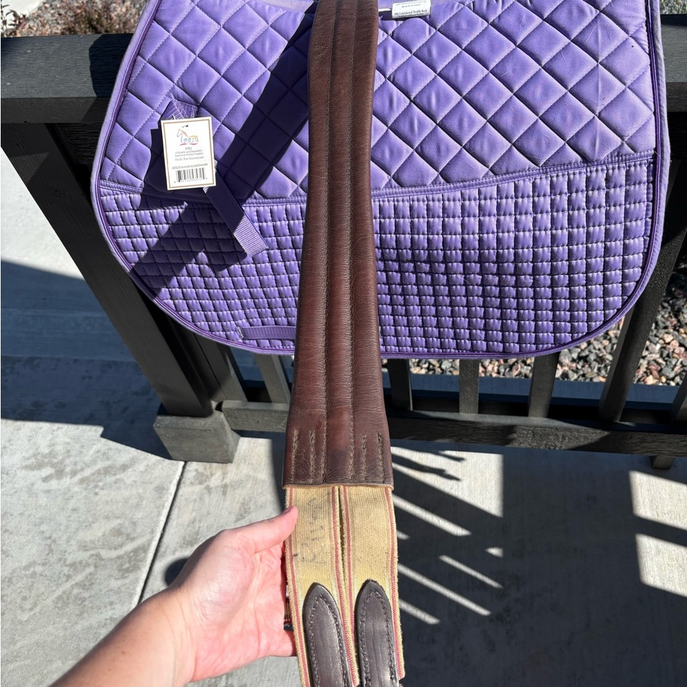 50” Tory Leather English Horse Girth - Picture 2 of 6